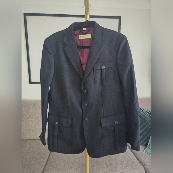 Burberry Other - Burberry Wool Silk Pea Coat